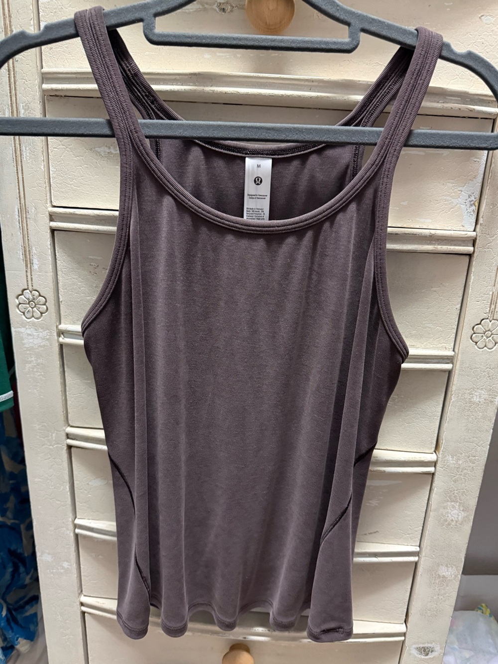lululemon athletica Racerback Tank — Charcoal Brown
